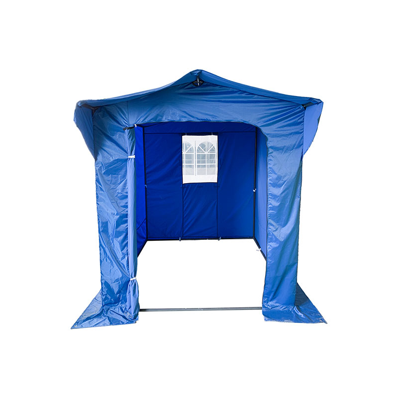 سلسلة بنية خيمة قابلة للطي 50 مم الألومنيوم + 4 جوانب مزدوجة PVC 520G/M² TARP لتلبية الاحتياجات المهنية أو الاستخدام اليومي الأزرق