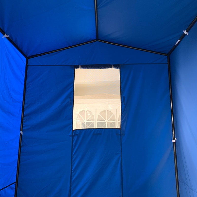 سلسلة بنية خيمة قابلة للطي 50 مم الألومنيوم + 4 جوانب مزدوجة PVC 520G/M² TARP لتلبية الاحتياجات المهنية أو الاستخدام اليومي الأزرق